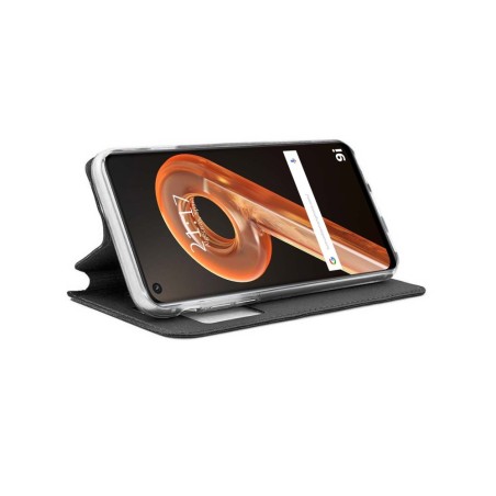 Funda Libro Soporte con Ventana para Realme 9i color Negra