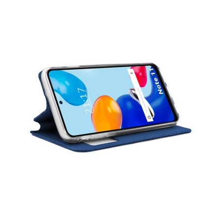 Funda Libro Soporte con Ventana para Xiaomi Redmi Note 11 / 11S color Azul
