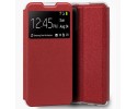 Funda Libro Soporte con Ventana para Xiaomi Redmi Note 11 / 11S color Roja
