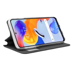 Funda Libro Soporte con Ventana para Xiaomi Redmi Note 11 Pro / 11 Pro 5G color Negra 2