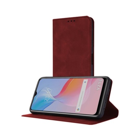 Funda Polipiel con Tarjetero para Vivo Y21 / Y21s / Y33s Color Roja