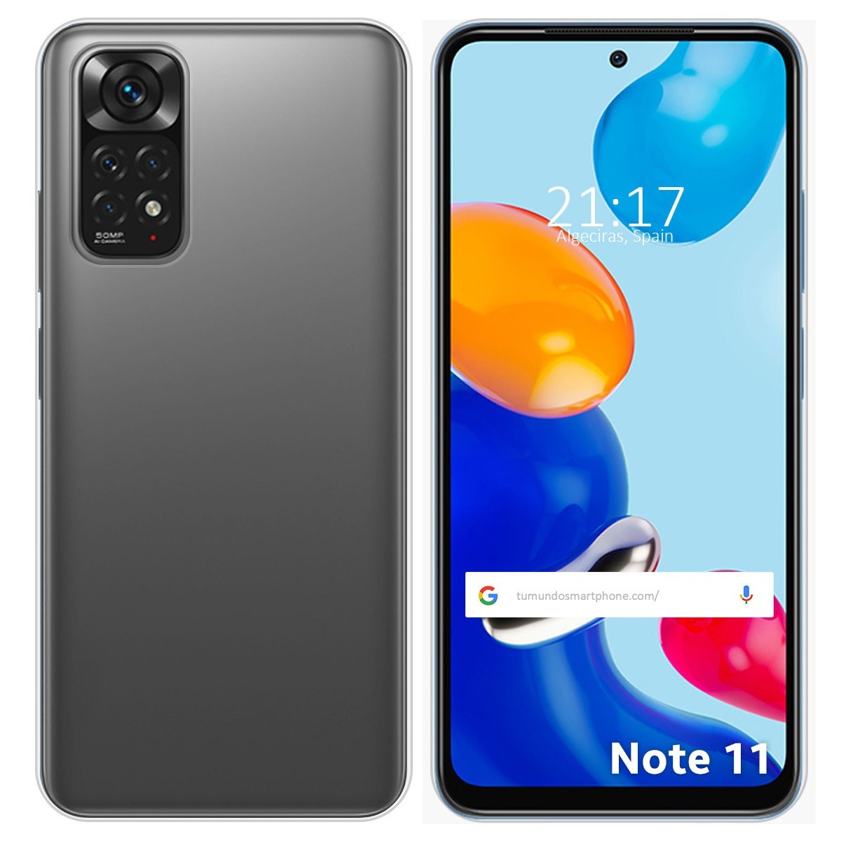 Funda Silicona Gel TPU Transparente para Xiaomi Redmi Note 11 / 11s