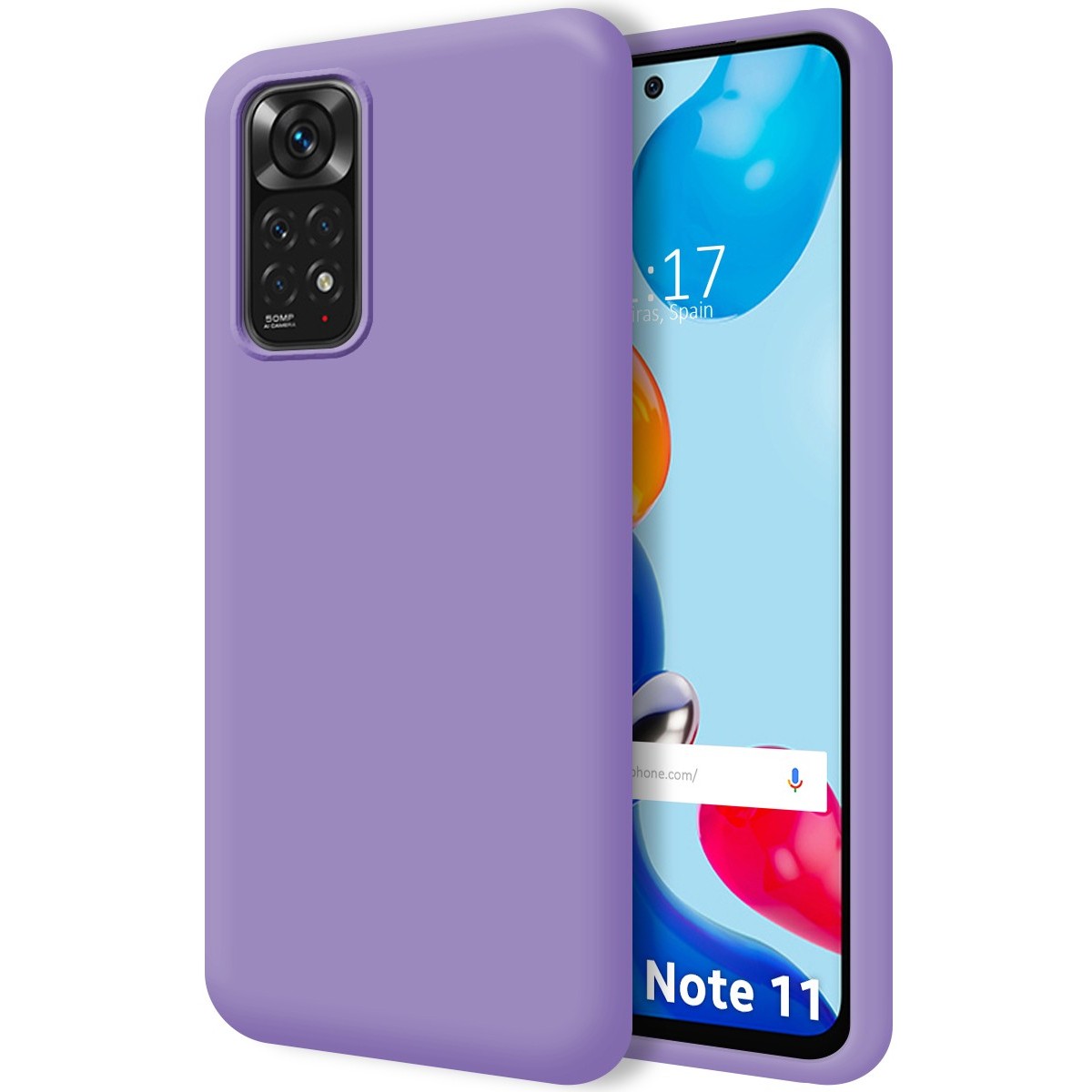 Funda Silicona Líquida Ultra Suave para Xiaomi Redmi Note 11 / 11S color Morada