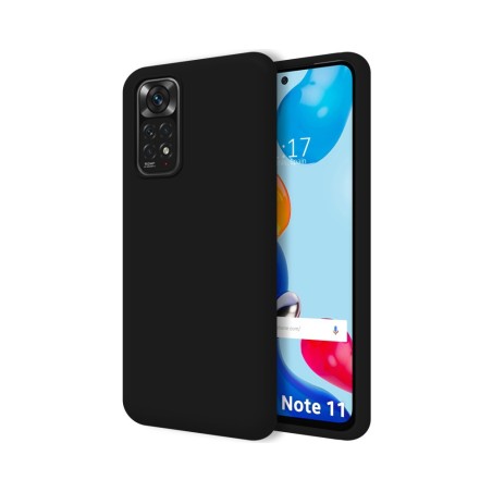 Funda Silicona Líquida Ultra Suave para Xiaomi Redmi Note 11 / 11S color Negra
