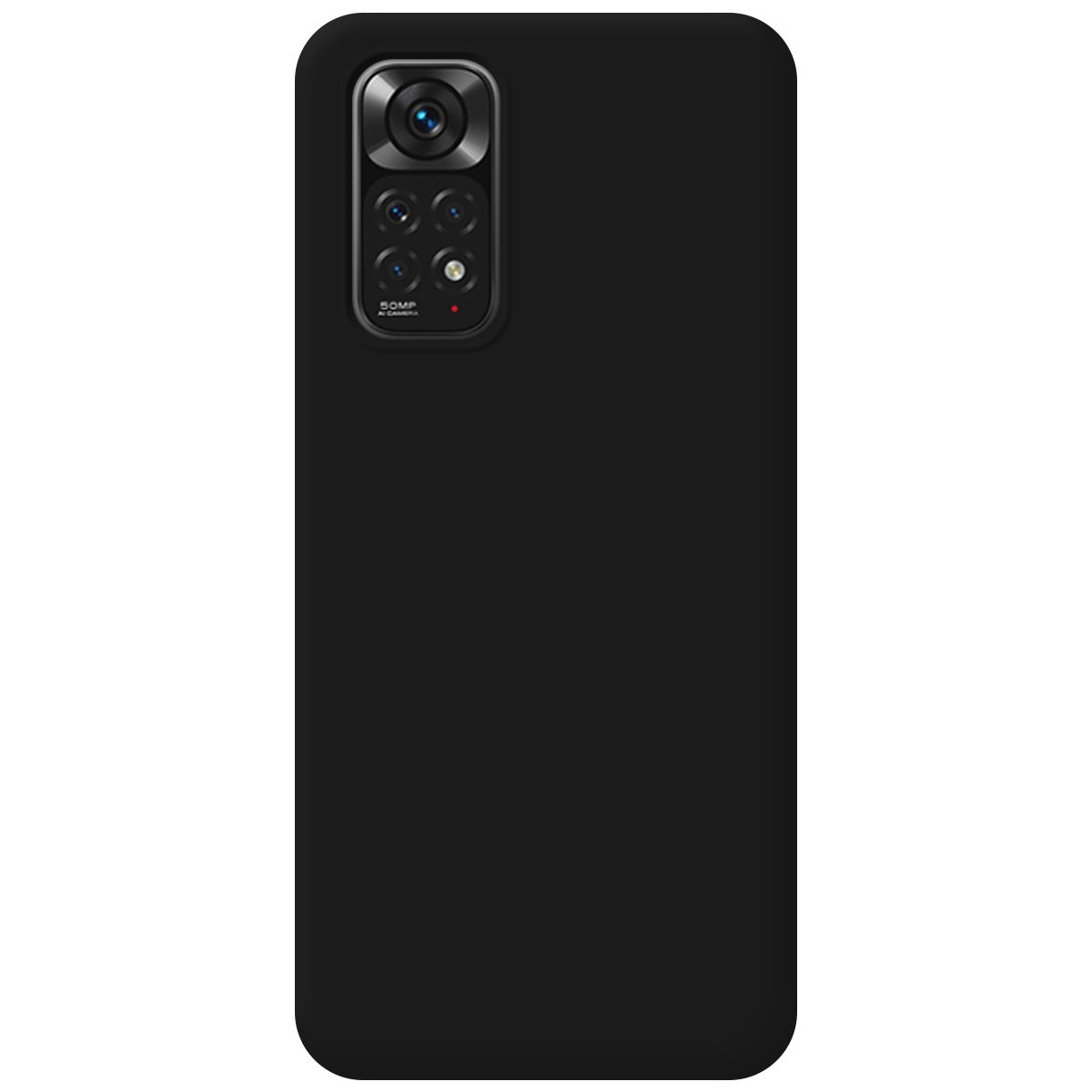 Funda Silicona Líquida Ultra Suave para Xiaomi Redmi Note 11 / 11S color Negra