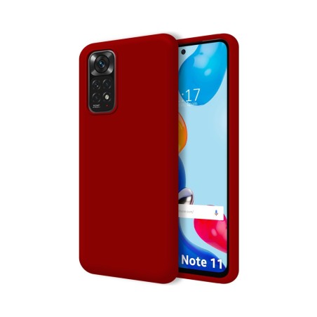 Funda Silicona Líquida Ultra Suave para Xiaomi Redmi Note 11 / 11S color Roja