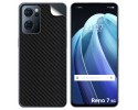 Pegatina Vinilo Autoadhesiva Textura Carbono para Oppo Reno 7 5G