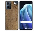Pegatina Vinilo Autoadhesiva Textura Corcho para Oppo Reno 7 5G