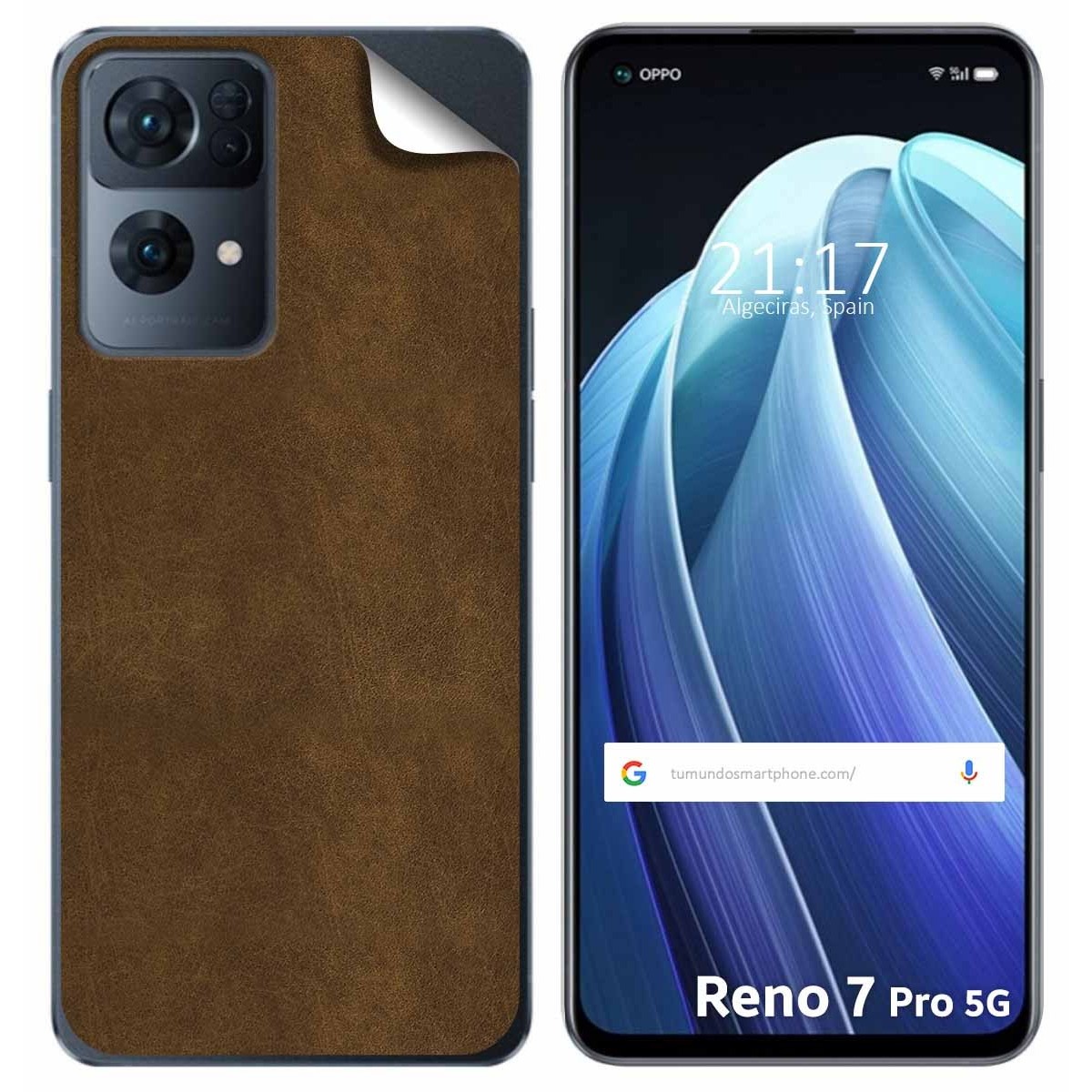 Pegatina Vinilo Autoadhesiva Textura Piel para Oppo Reno 7 Pro 5G