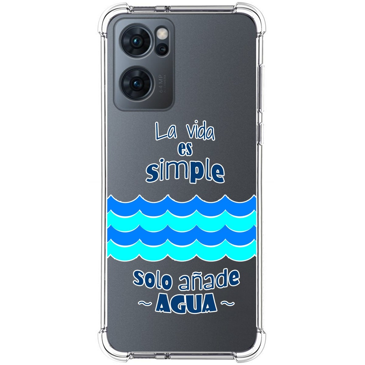 Funda Silicona Antigolpes para Oppo Reno 7 5G diseño Agua Dibujos