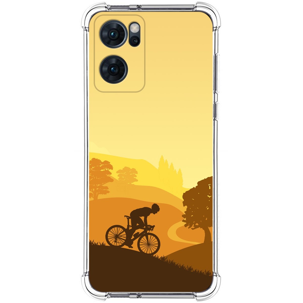 Funda Silicona Antigolpes para Oppo Reno 7 5G diseño Ciclista Dibujos