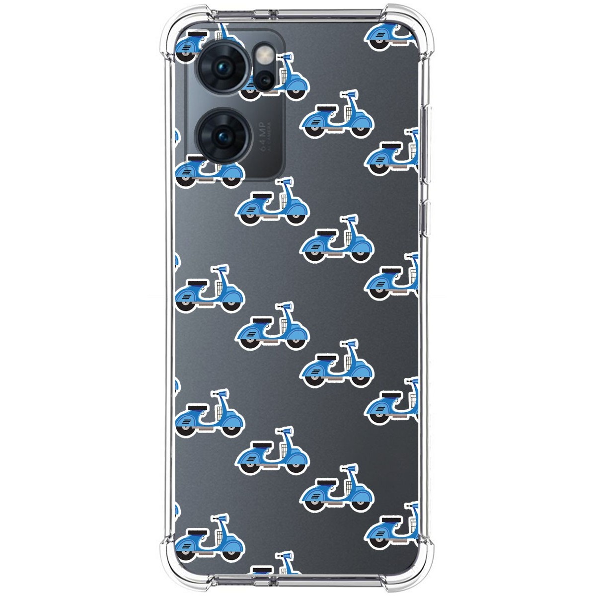 Funda Silicona Antigolpes para Oppo Reno 7 5G diseño Scooter Dibujos