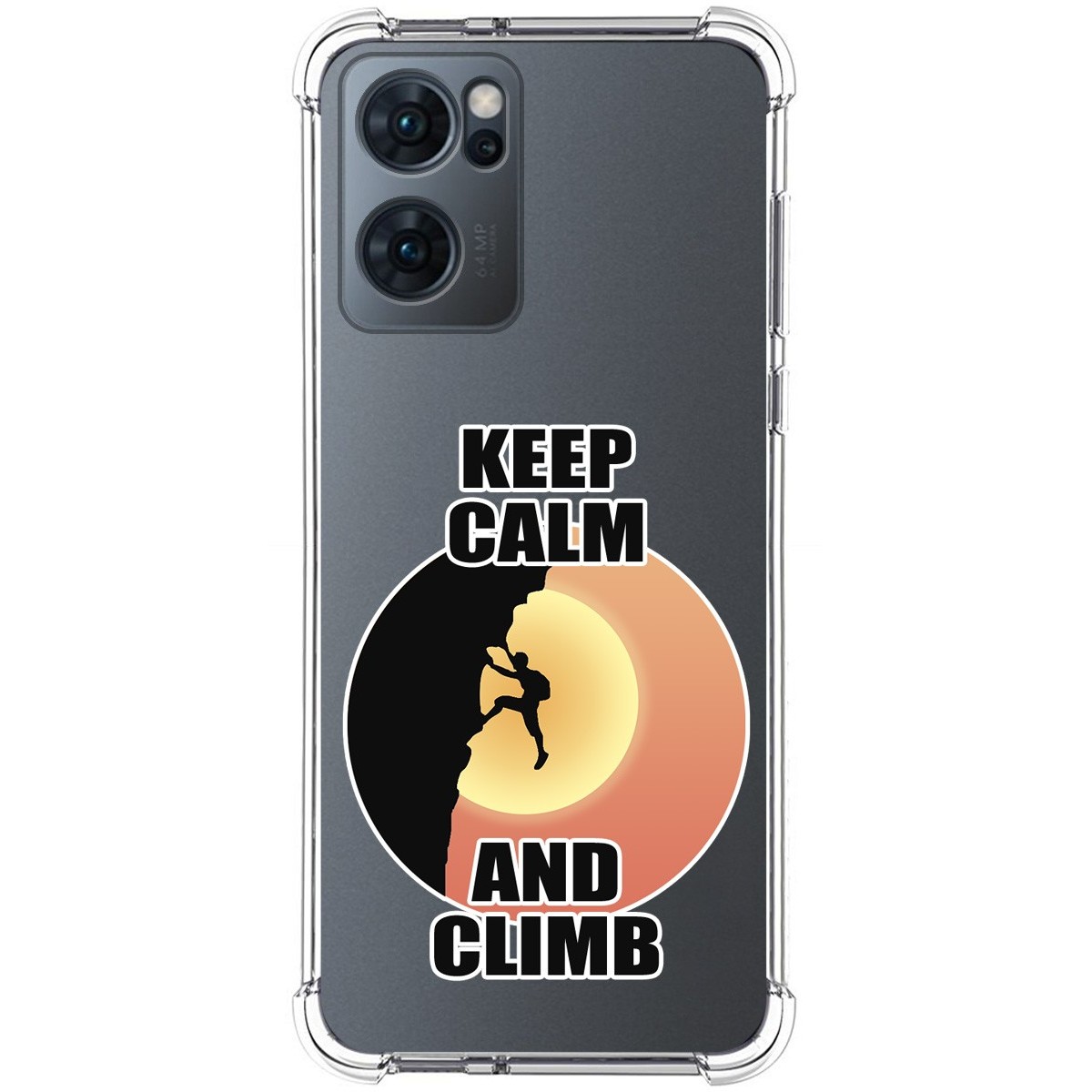 Funda Silicona Antigolpes para Oppo Reno 7 5G diseño Hombre Escalada Dibujos
