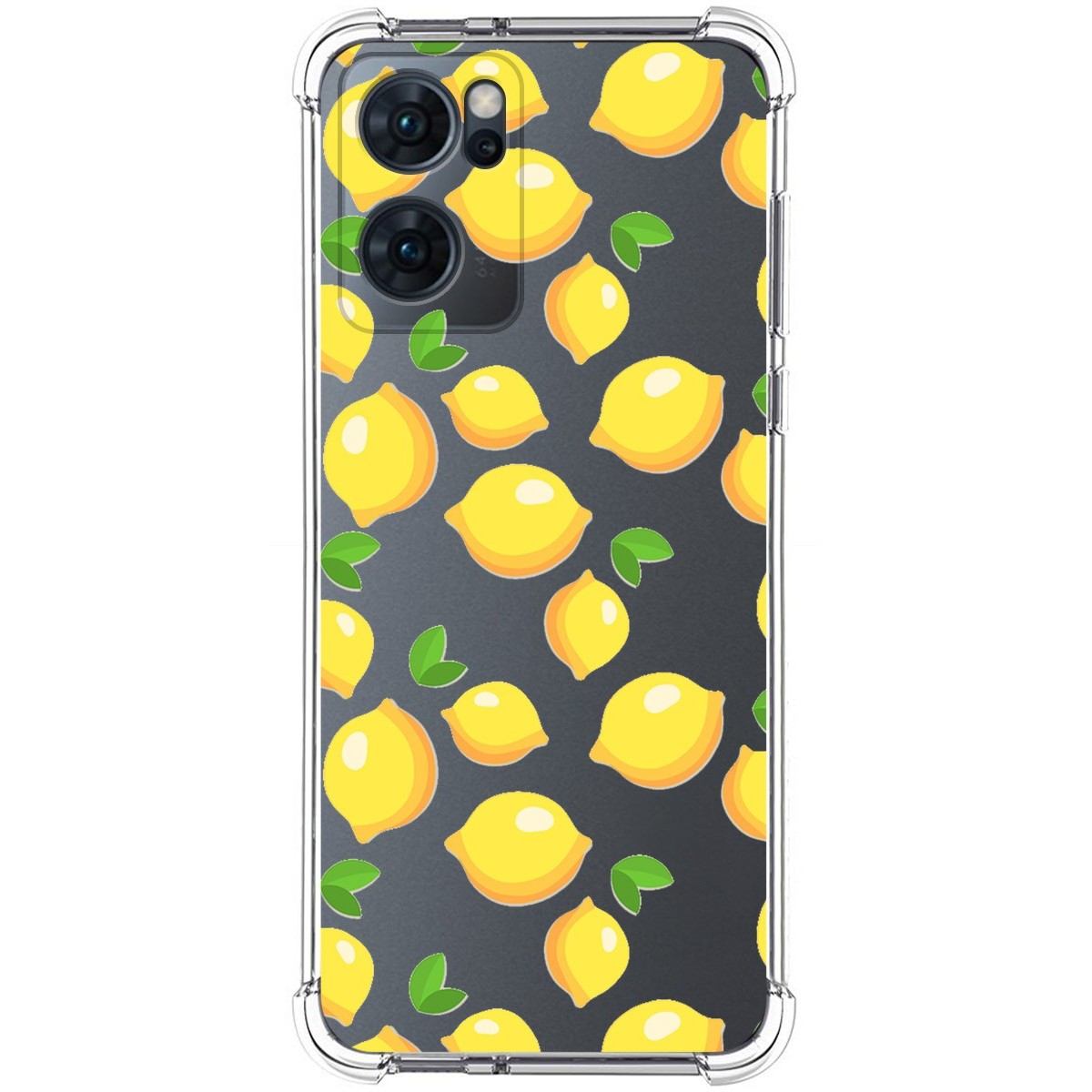 Funda Silicona Antigolpes para Oppo Reno 7 5G diseño Limones Dibujos