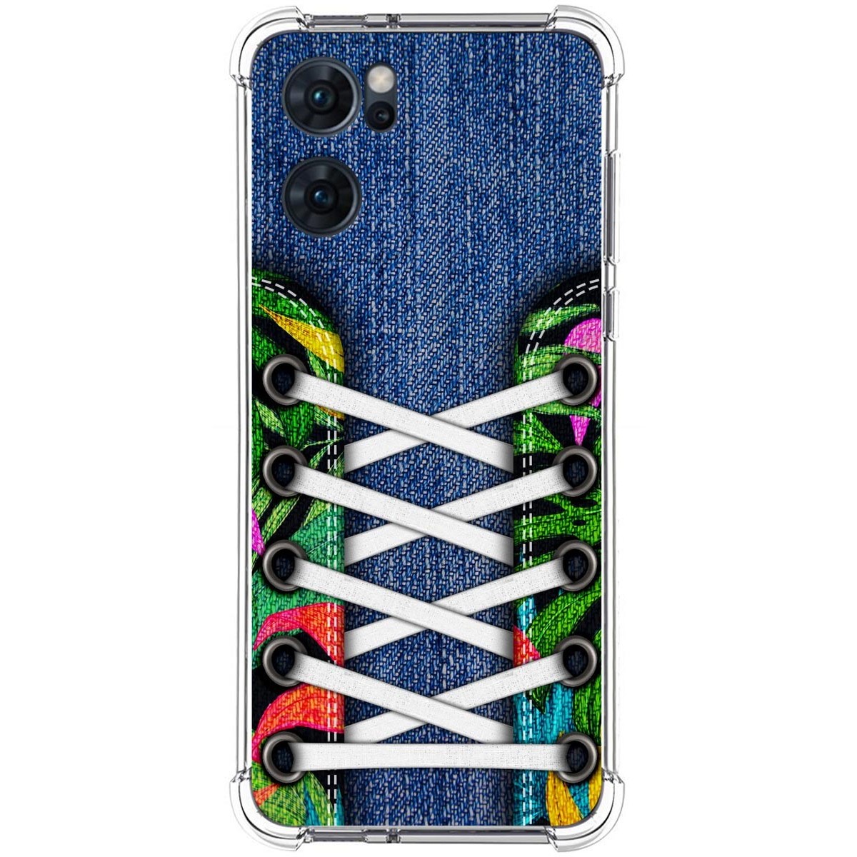 Funda Silicona Antigolpes para Oppo Reno 7 5G diseño Zapatillas 13 Dibujos