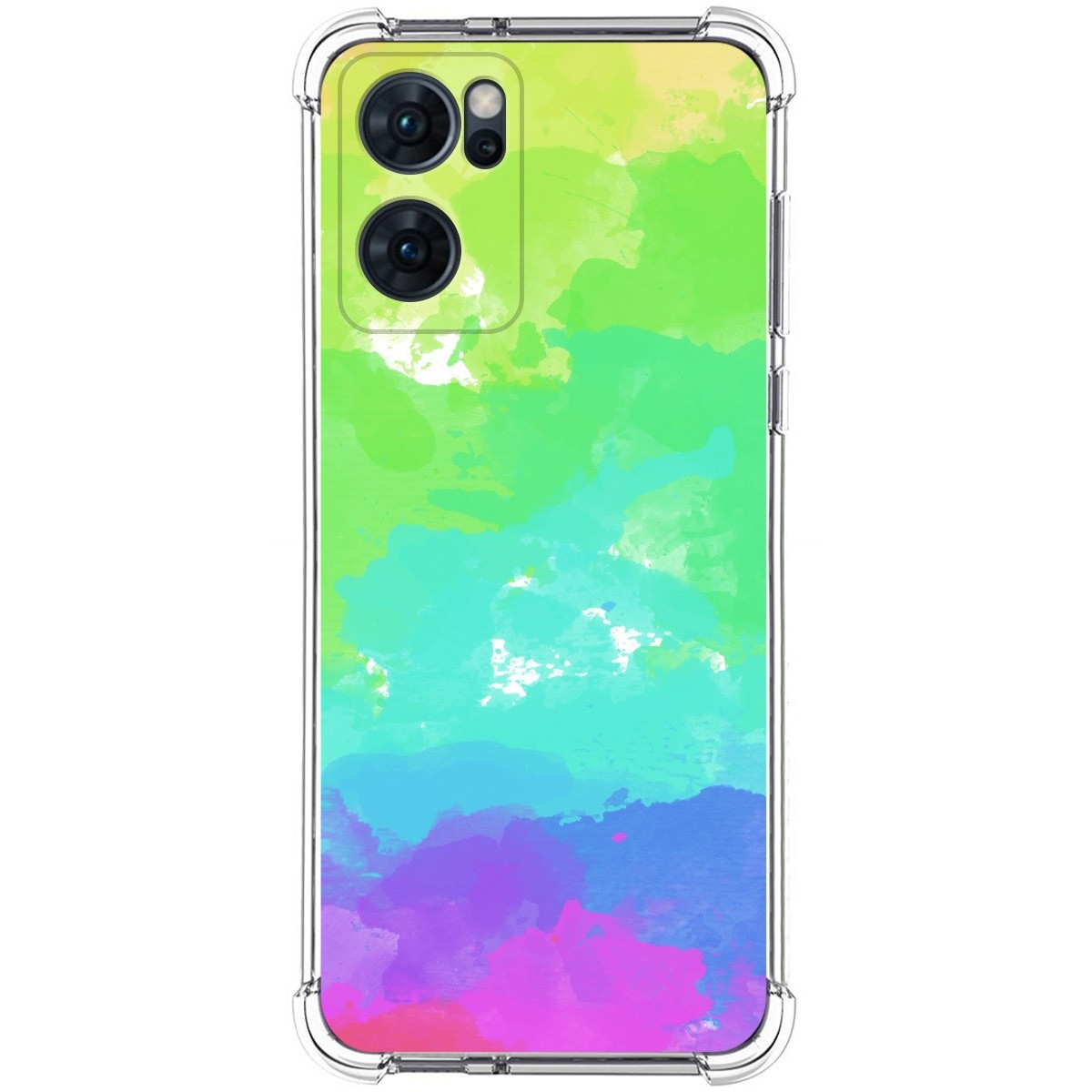 Funda Silicona Antigolpes para Oppo Reno 7 5G diseño Acuarela 03 Dibujos