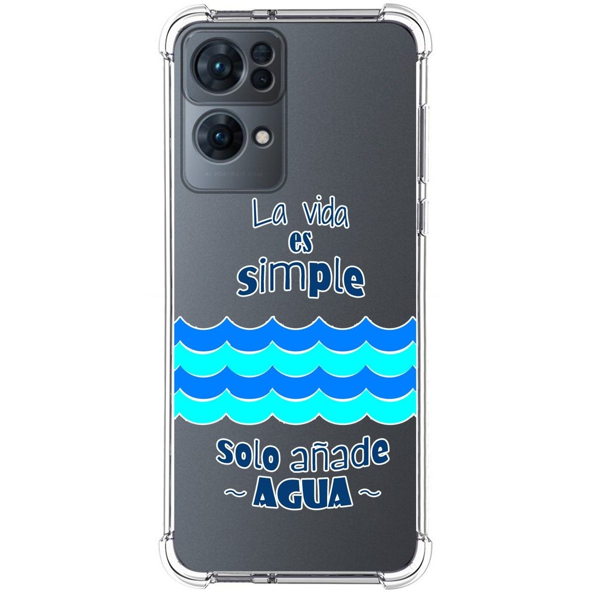 Funda Silicona Antigolpes para Oppo Reno 7 Pro 5G diseño Agua Dibujos
