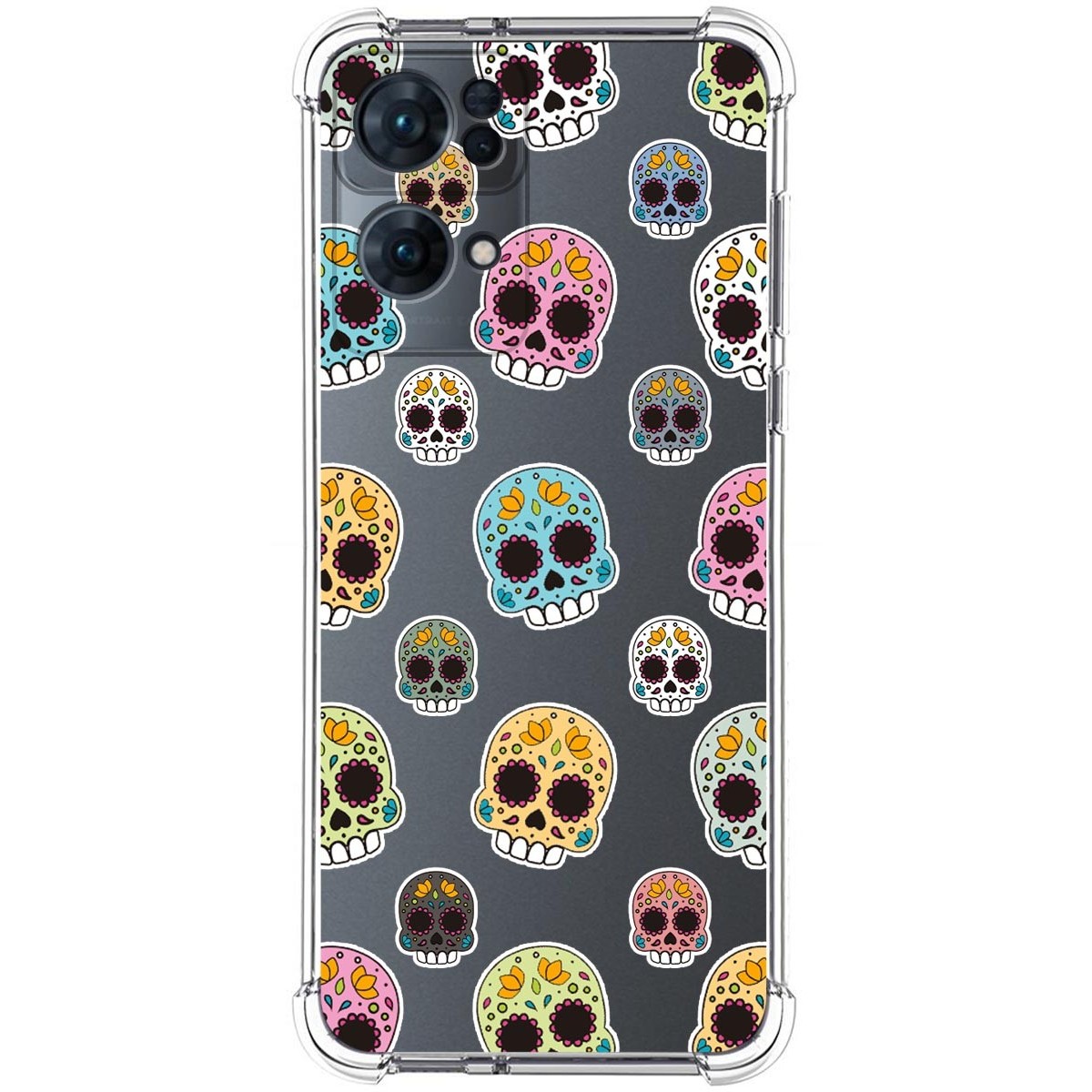 Funda Silicona Antigolpes para Oppo Reno 7 Pro 5G diseño Catrina Dibujos