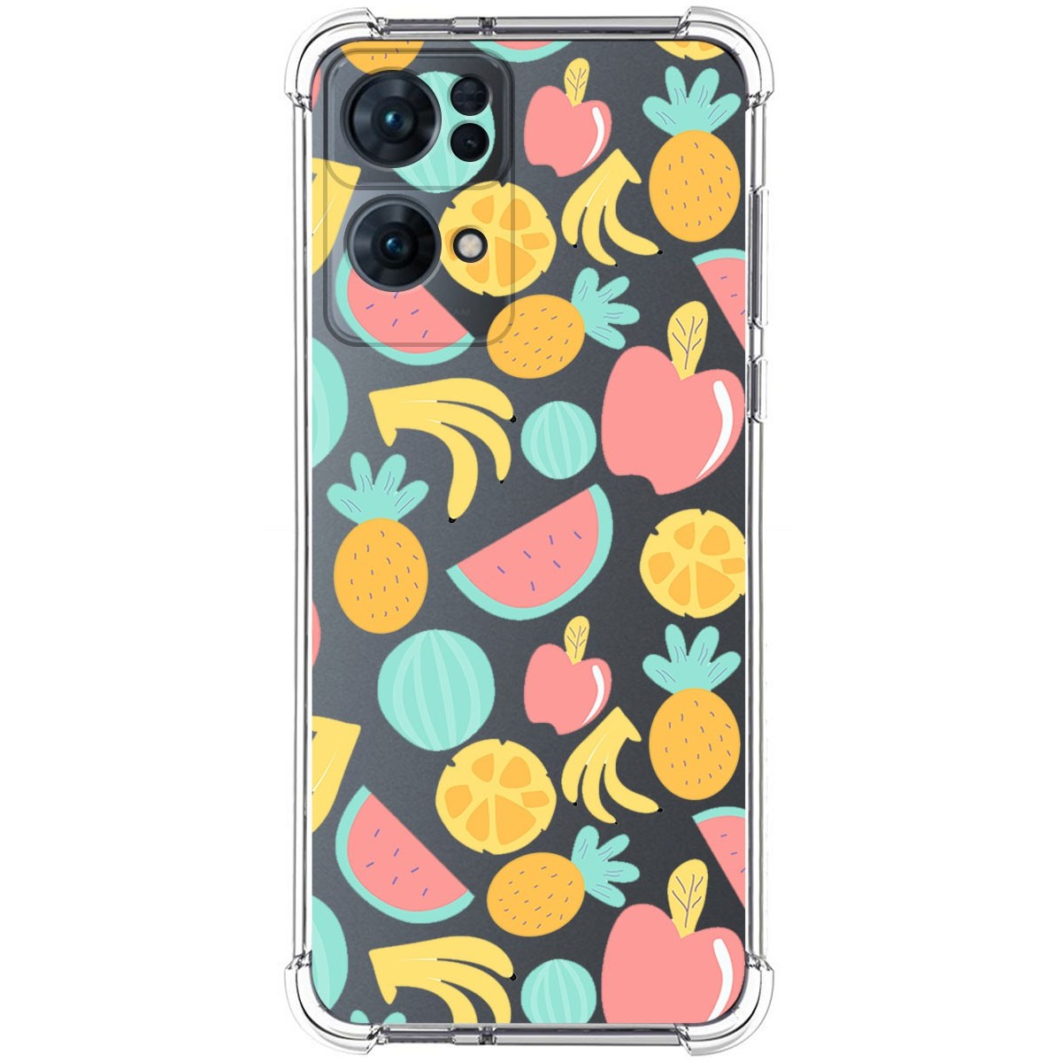 Funda Silicona Antigolpes para Oppo Reno 7 Pro 5G diseño Frutas 02 Dibujos