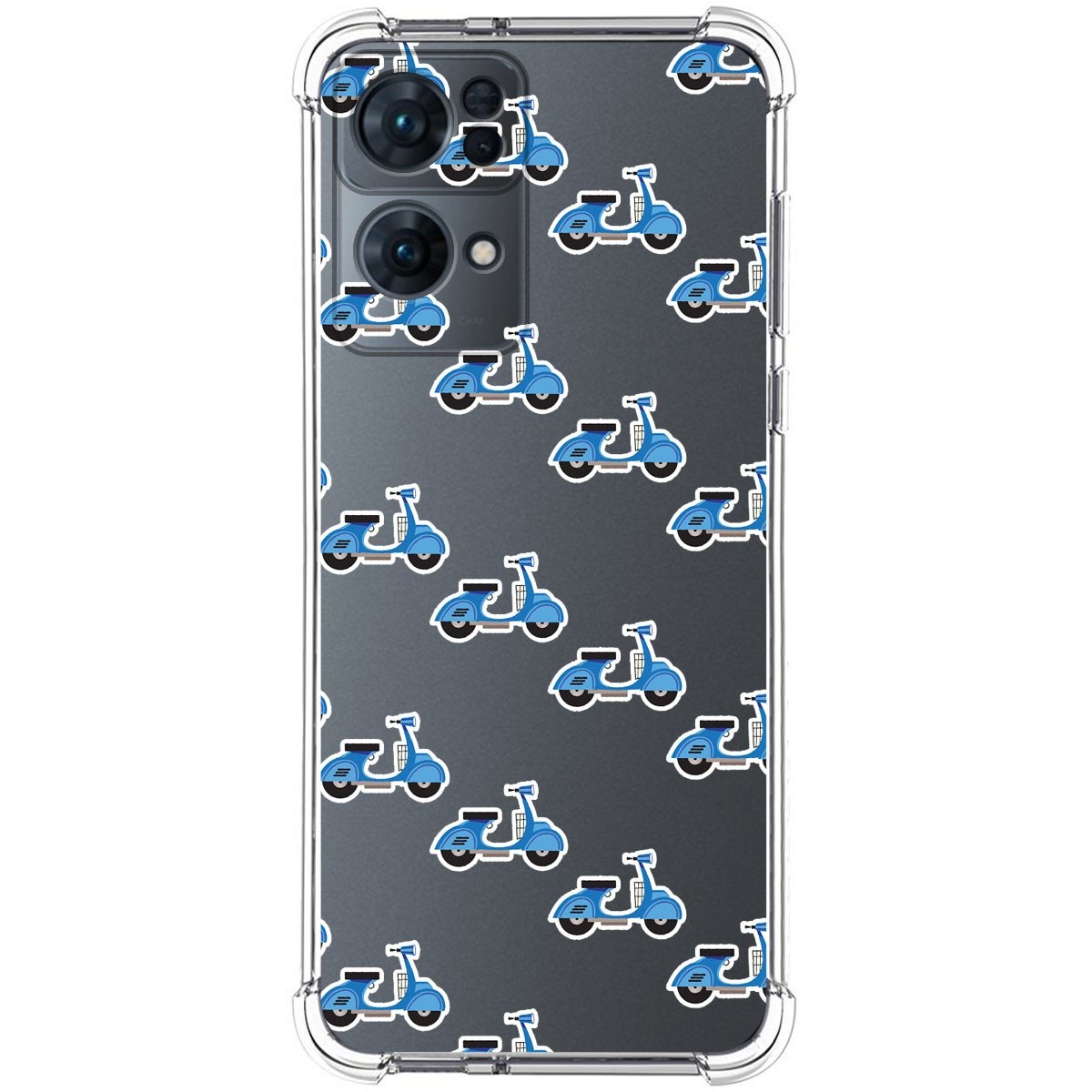 Funda Silicona Antigolpes para Oppo Reno 7 Pro 5G diseño Scooter Dibujos