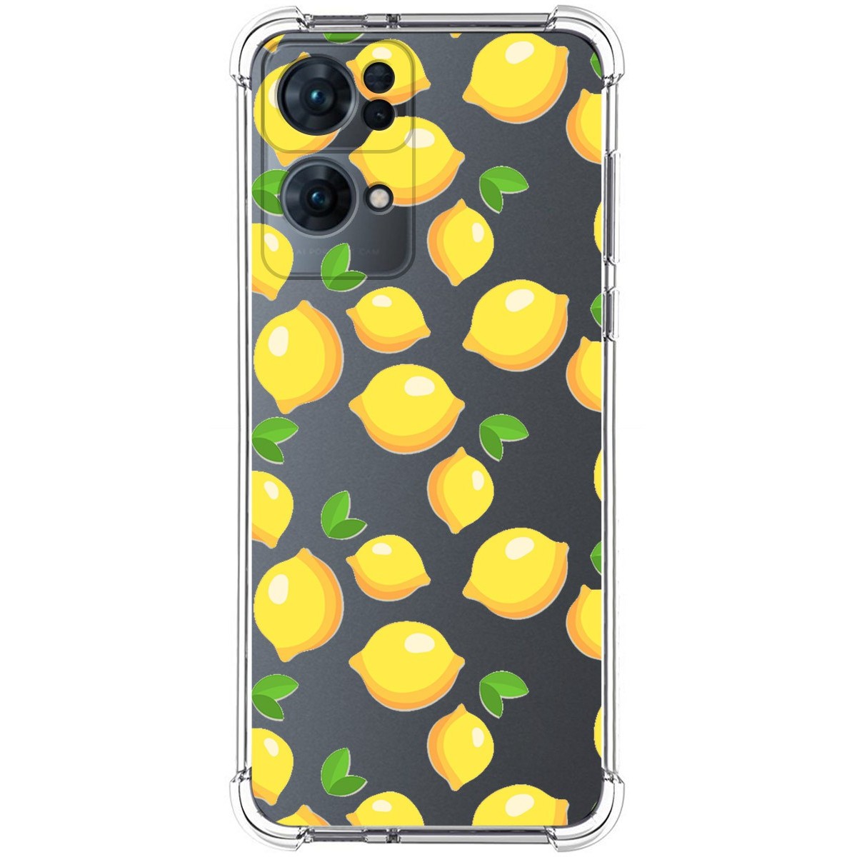Funda Silicona Antigolpes para Oppo Reno 7 Pro 5G diseño Limones Dibujos
