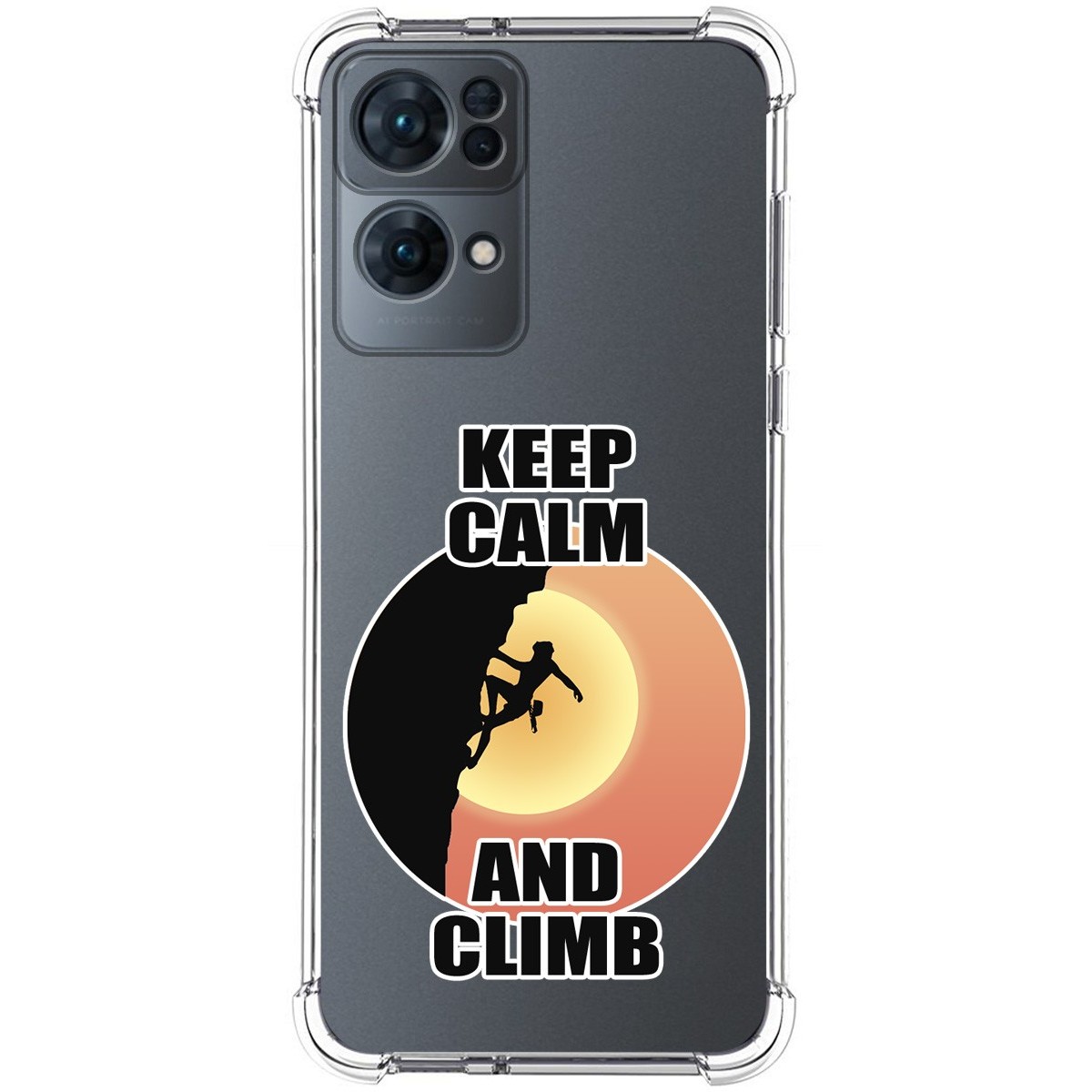 Funda Silicona Antigolpes para Oppo Reno 7 Pro 5G diseño Mujer Escalada Dibujos