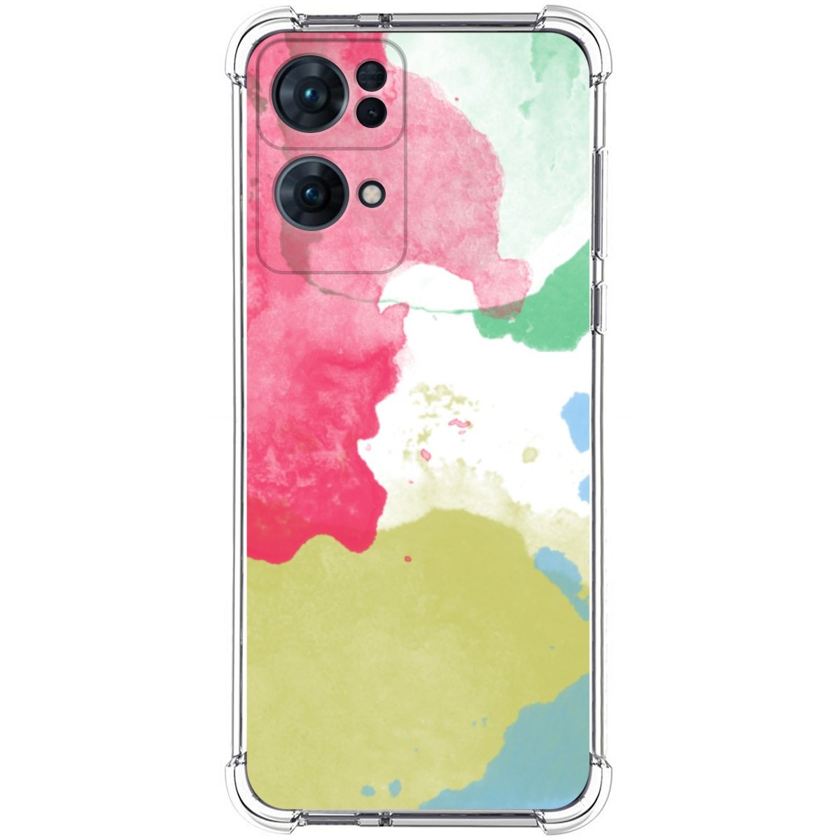 Funda Silicona Antigolpes para Oppo Reno 7 Pro 5G diseño Acuarela 02 Dibujos