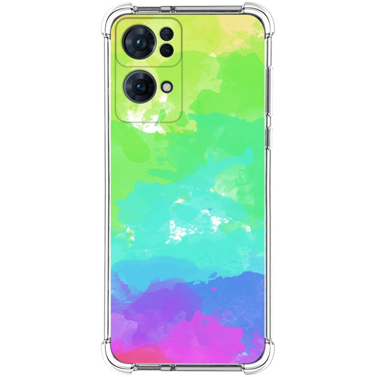 Funda Silicona Antigolpes para Oppo Reno 7 Pro 5G diseño Acuarela 03 Dibujos