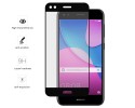 Protector Cristal Templado Frontal Completo Negro para Huawei Y6 Pro 2017 / P9 Lite Mini Vidrio