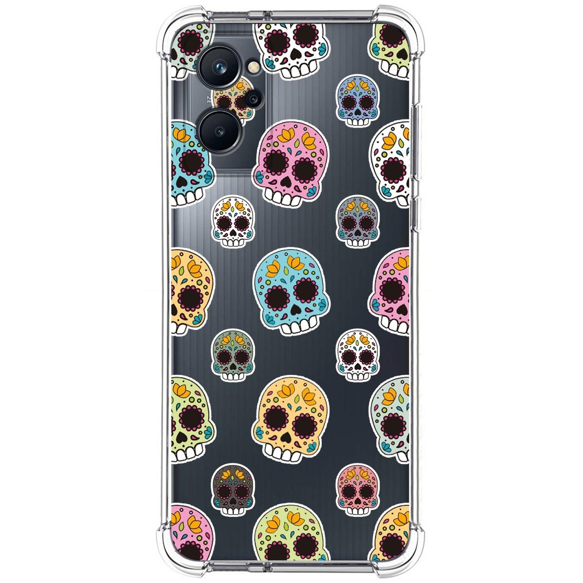 Funda Silicona Antigolpes para Realme 9i diseño Catrina Dibujos
