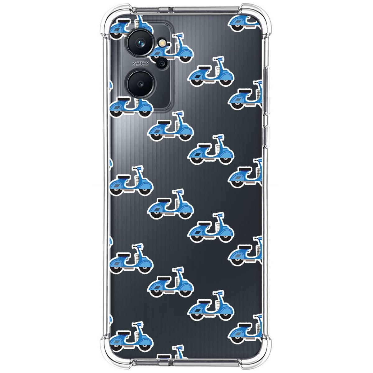Funda Silicona Antigolpes para Realme 9i diseño Scooter Dibujos