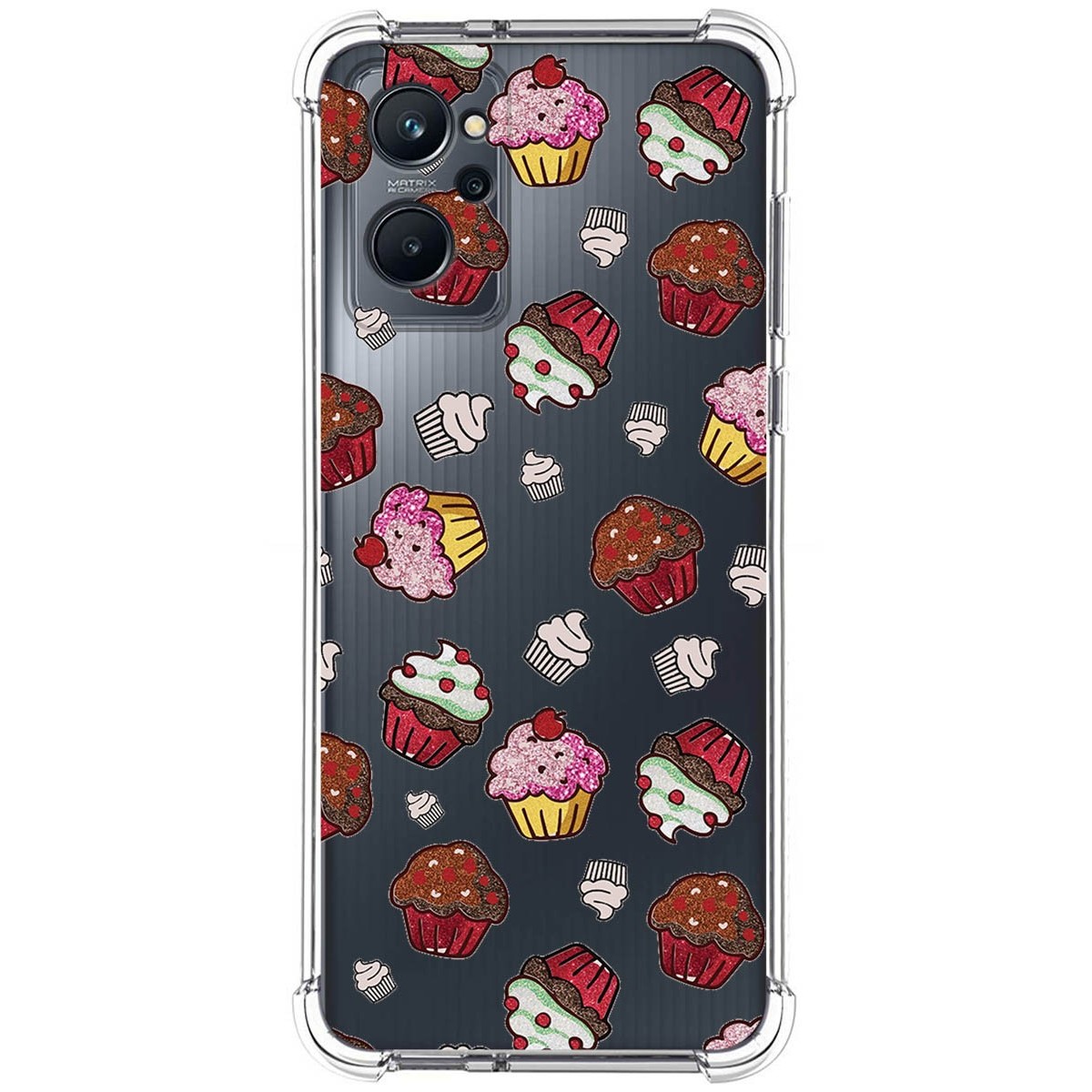 Funda Silicona Antigolpes para Realme 9i diseño Muffins Dibujos