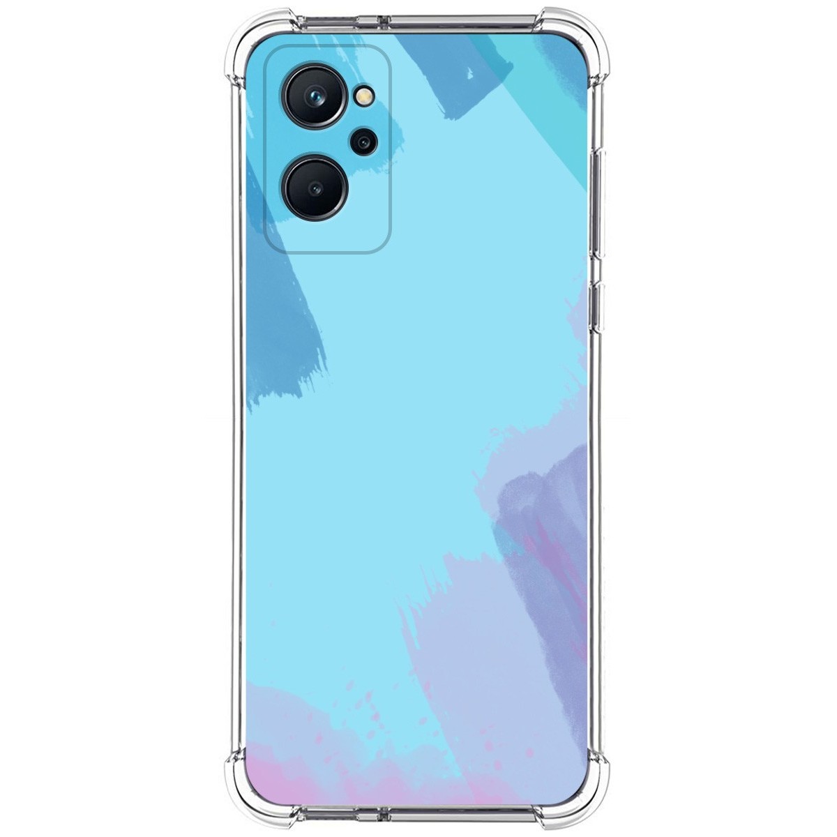 Funda Silicona Antigolpes para Realme 9i diseño Acuarela 10 Dibujos