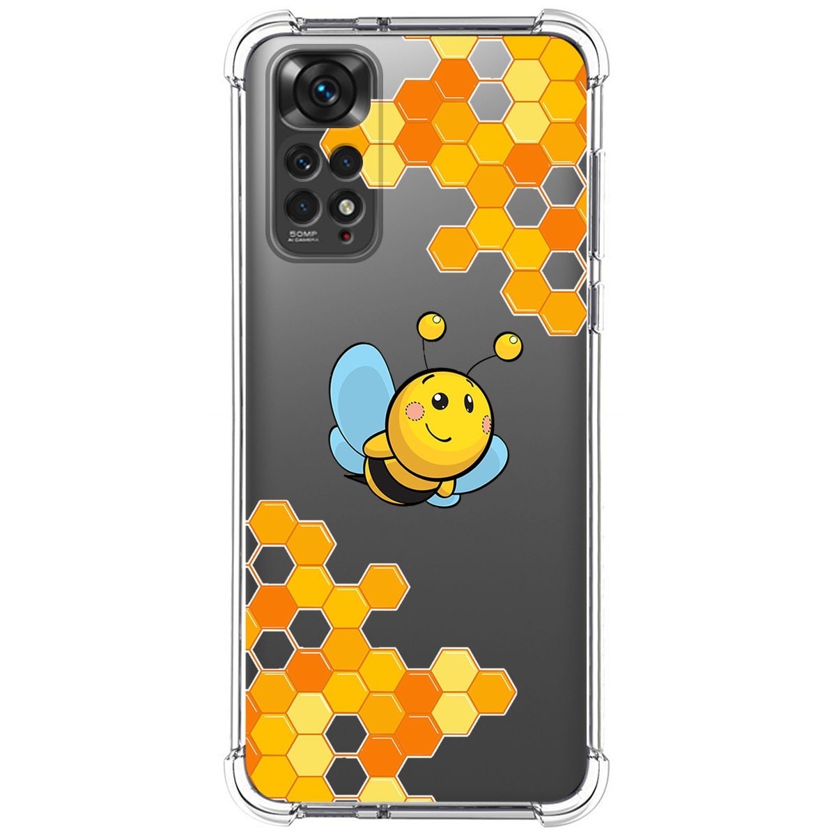 Funda Silicona Antigolpes para Xiaomi Redmi Note 11 / 11s diseño Abeja Dibujos