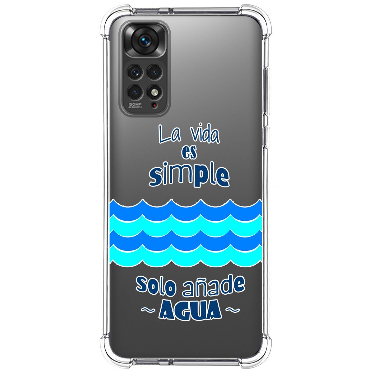 Funda Silicona Antigolpes para Xiaomi Redmi Note 11 / 11s diseño Agua Dibujos