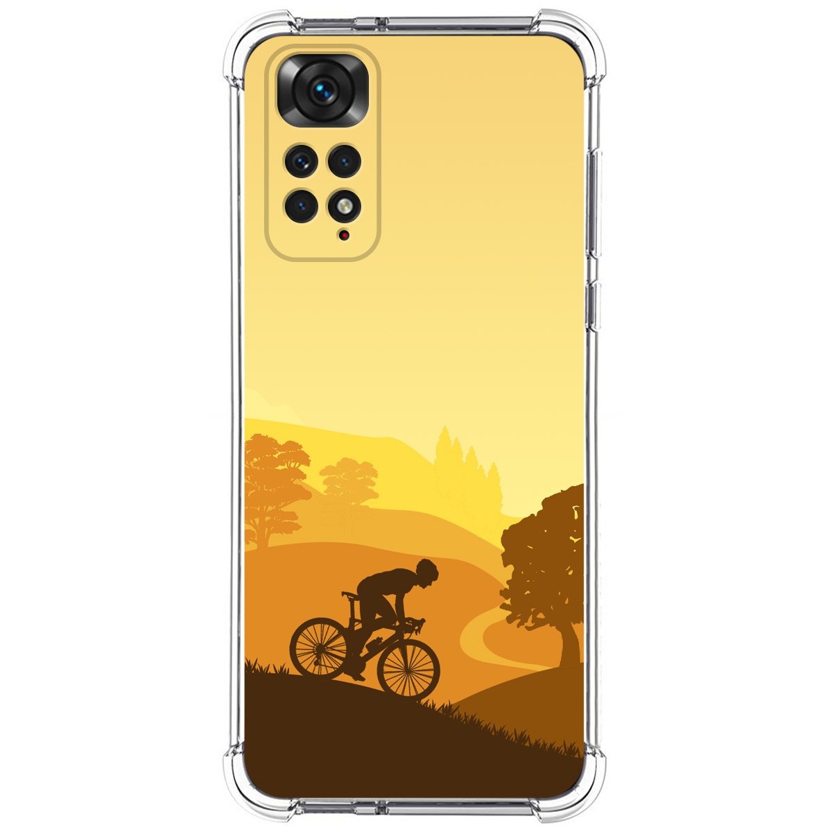 Funda Silicona Antigolpes para Xiaomi Redmi Note 11 / 11s diseño Ciclista Dibujos
