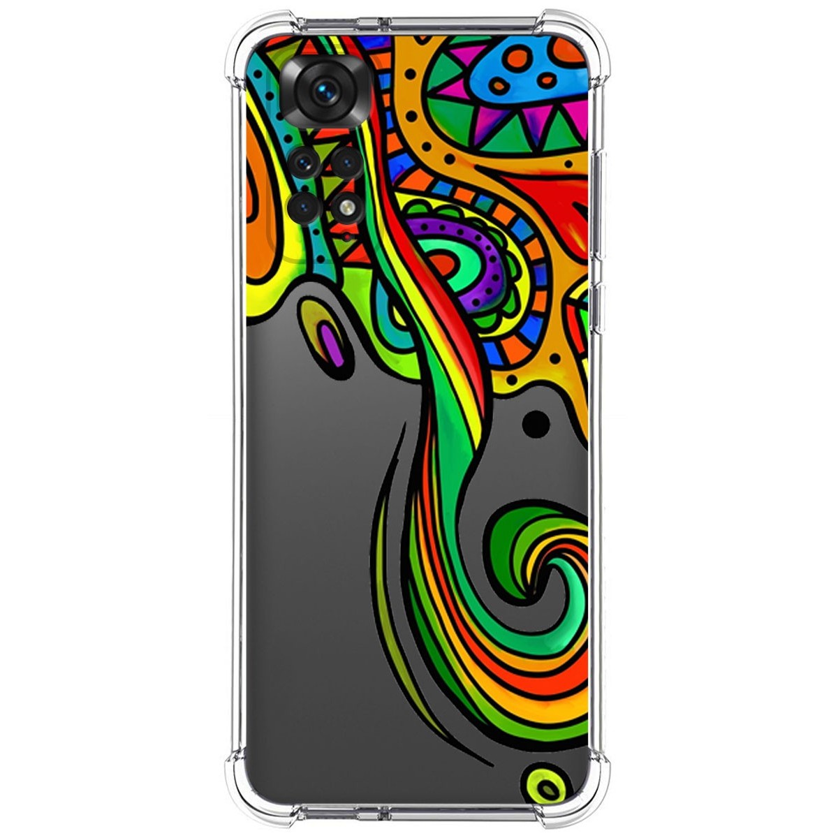 Funda Silicona Antigolpes para Xiaomi Redmi Note 11 / 11s diseño Colores Dibujos