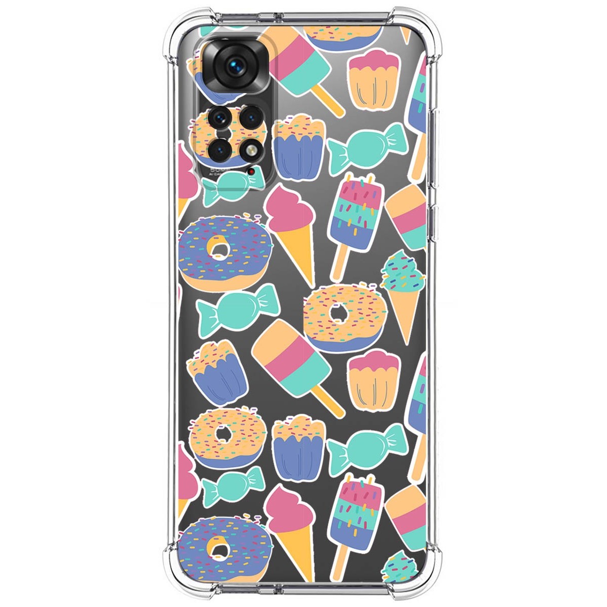 Funda Silicona Antigolpes para Xiaomi Redmi Note 11 / 11s diseño Dulces 02 Dibujos