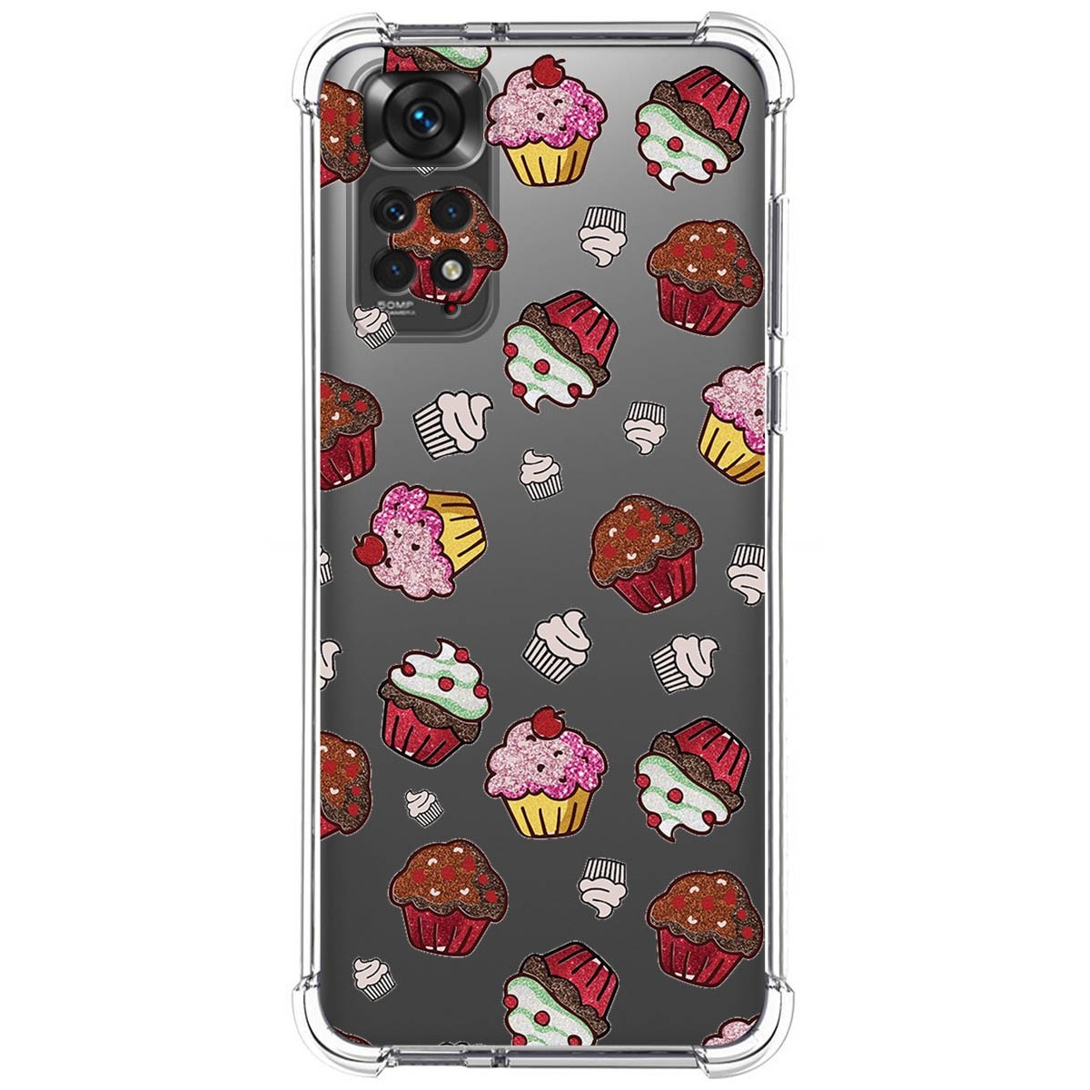 Funda Silicona Antigolpes para Xiaomi Redmi Note 11 / 11s diseño Muffins Dibujos