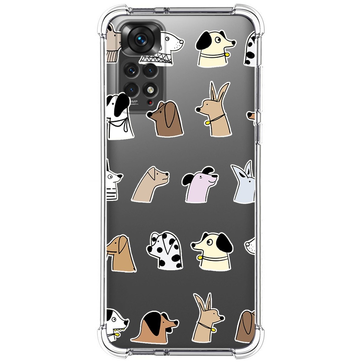 Funda Silicona Antigolpes para Xiaomi Redmi Note 11 / 11s diseño Perros Dibujos