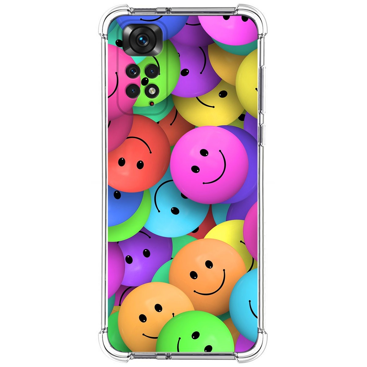 Funda Silicona Antigolpes para Xiaomi Redmi Note 11 / 11s diseño Smile Dibujos