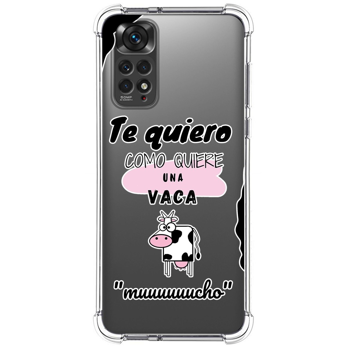 Funda Silicona Antigolpes para Xiaomi Redmi Note 11 / 11s diseño Vaca Dibujos