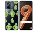 Funda Silicona Transparente para Realme 9i diseño Cactus Dibujos