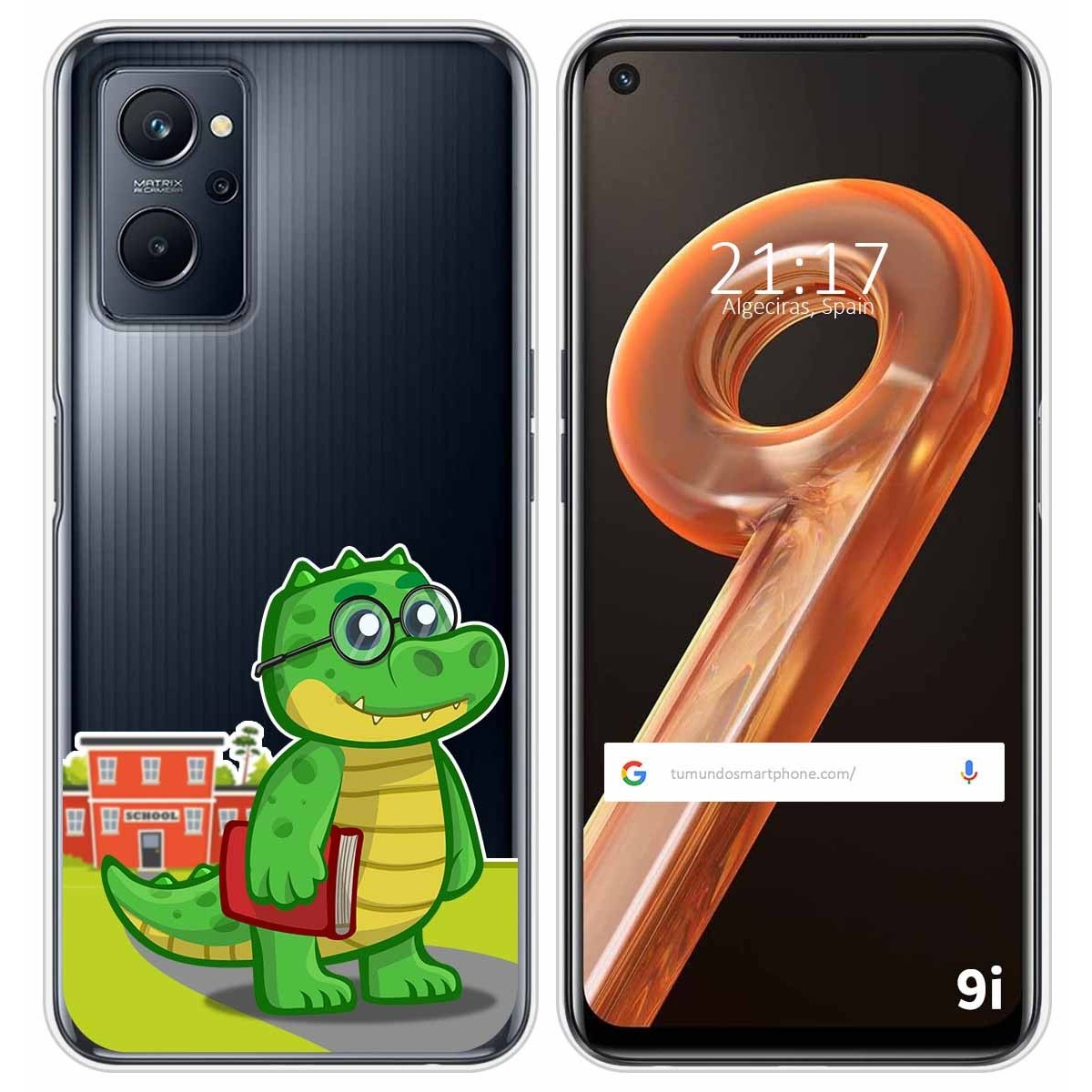 Funda Silicona Transparente para Realme 9i diseño Coco Dibujos