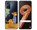 Funda Silicona Transparente para Realme 9i diseño Jirafa Dibujos