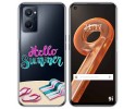Funda Silicona Transparente para Realme 9i diseño Summer Dibujos