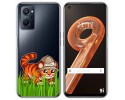 Funda Silicona Transparente para Realme 9i diseño Tigre Dibujos