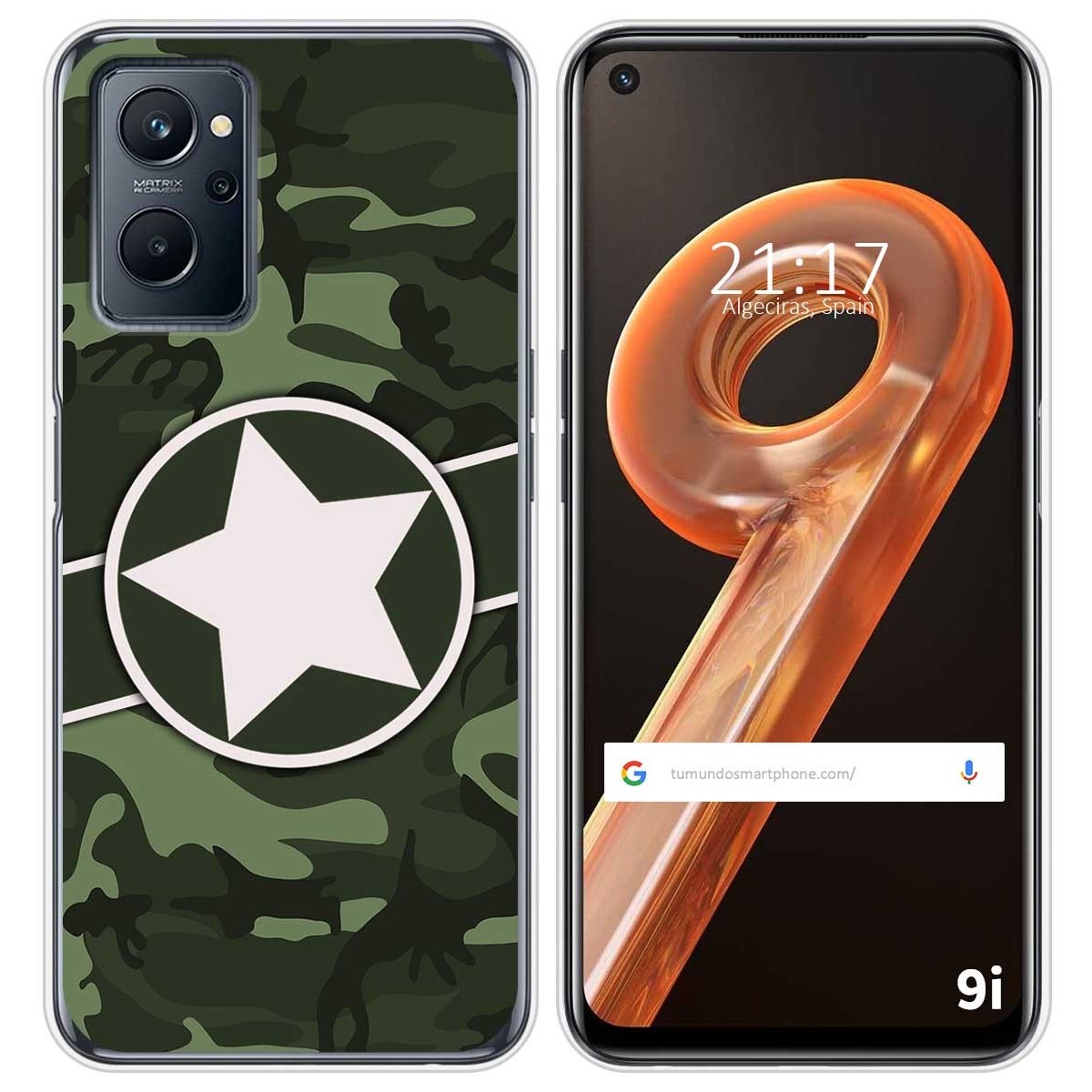 Funda Silicona para Realme 9i diseño Camuflaje 01 Dibujos