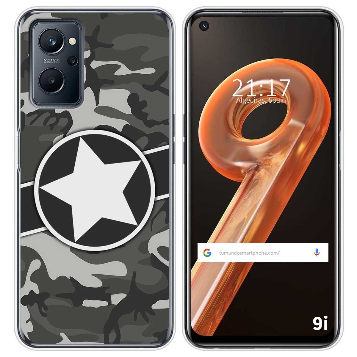 Funda Silicona para Realme 9i diseño Camuflaje 02 Dibujos