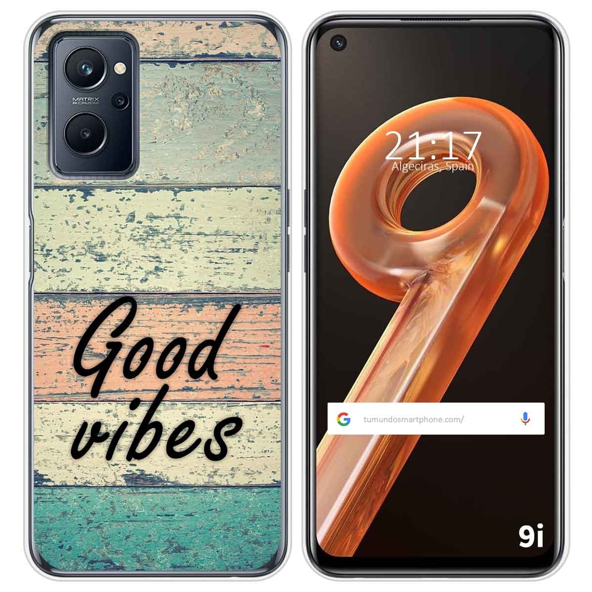 Funda Silicona para Realme 9i diseño Madera 01 Dibujos